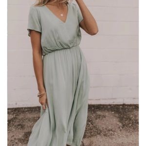 Piper & Scoot The Derby Dress Sage NWT size xs